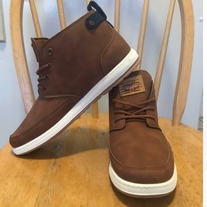 levis shoes brown